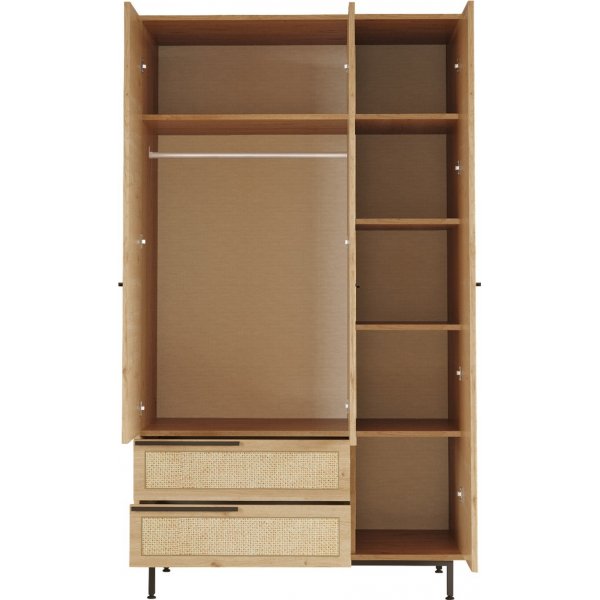 Ocean vaatekaappi - pähkinä/tammi Ocean vaatekaappi - pähkinä/tammi