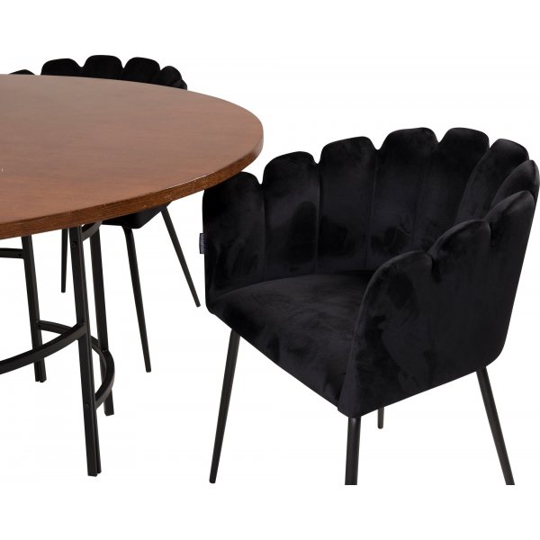 Halmstad nojatuoli - musta Halmstad nojatuoli - musta