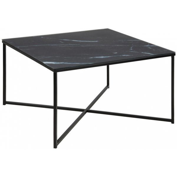 Alisma sohvapyt 80x80 cm - Musta marmori