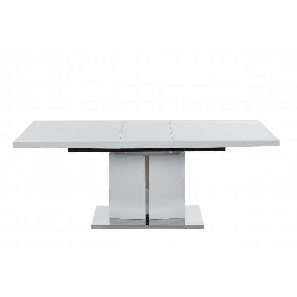 Rartliff-ruokapöytä 160-200 cm jatkettava - Valkoinen / Metalli Rartliff-ruokapöytä 160-200 cm jatkettava - Valkoinen / Metalli