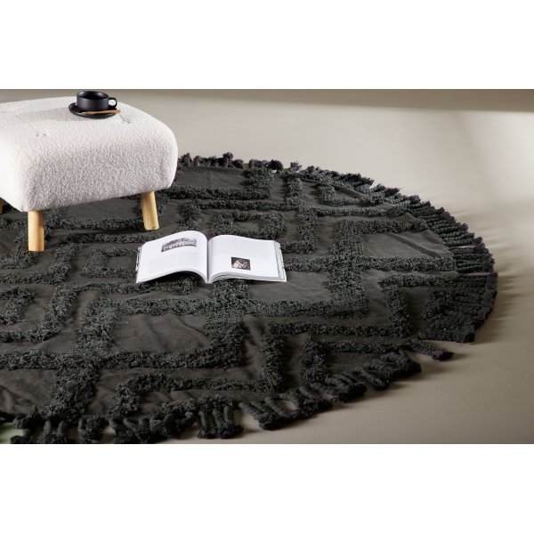 Kleva puuvillamatto - tummanharmaa Kleva puuvillamatto - tummanharmaa