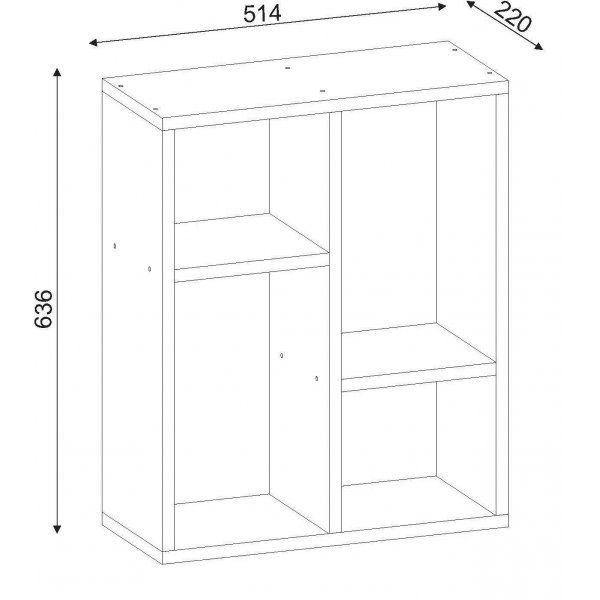 Lupus-sivupöytä 51,4 x 22 cm - Valkoinen Lupus-sivupöytä 51,4 x 22 cm - Valkoinen
