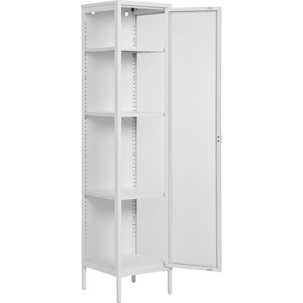 Brisbane lasikaappi 40x35x180 cm - Valkoinen Brisbane lasikaappi 40x35x180 cm - Valkoinen