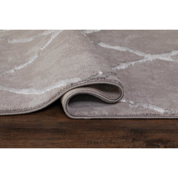 Karat Rhombus koneella kudottu matto Harmaa Karat Rhombus koneella kudottu matto Harmaa