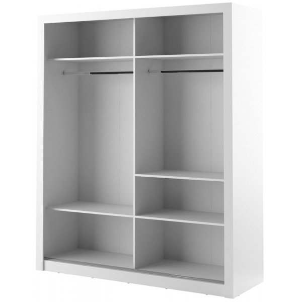 Mervyn- vaatekaappi - Valkoinen Mervyn- vaatekaappi - Valkoinen