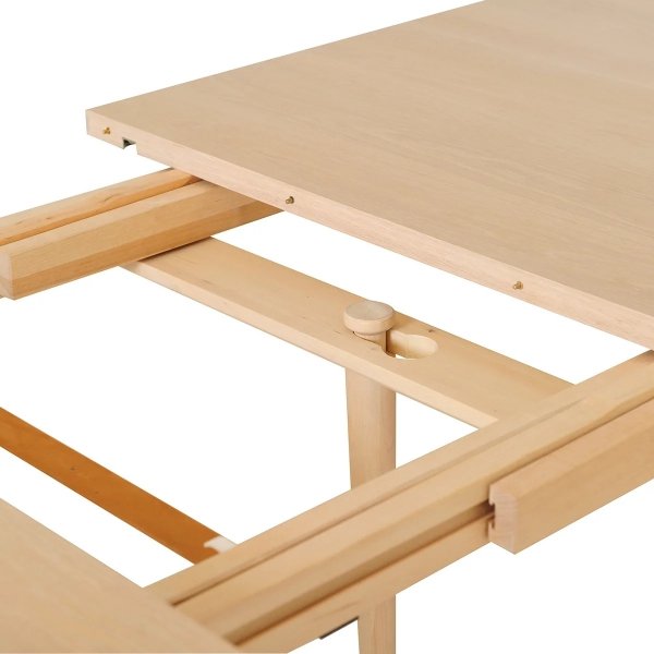 Sandholmen ruokap�yt� 220 x 100 cm - Valkoinen pigmentoitu tammi