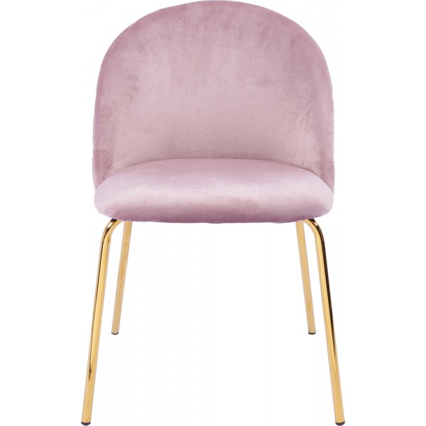 Plaza- samettituoli - Vaaleanpunainen / Messinki Plaza- samettituoli - Vaaleanpunainen / Messinki