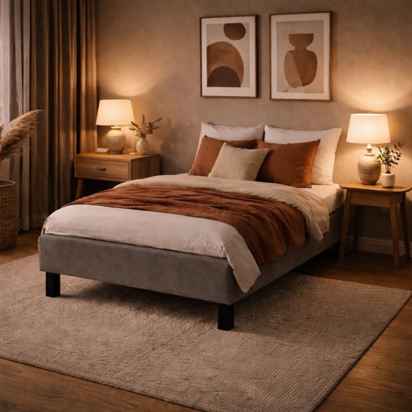 T�ydellinen s�nky 90x200 cm harmaa - Yhden hengen s�nky patjalla ja s�ngynjaloilla