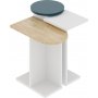 Mund-pyt 51 x 13 cm - Valkoinen/tammi/turkoosi