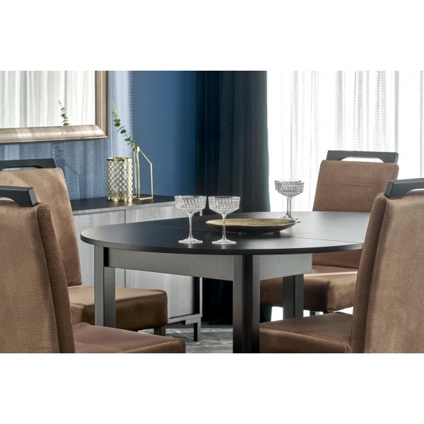 Berivan jatkettava ruokapyt 102-142 cm - Musta