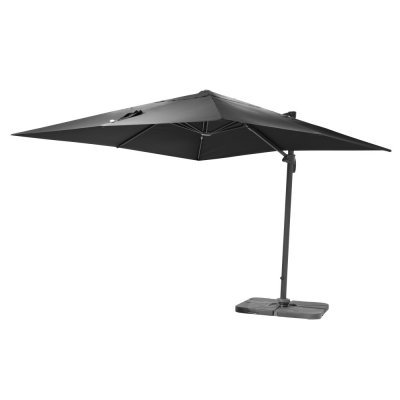 Tobago-aurinkovarjo  300 cm - Musta
