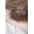 Katy fold 60 x 90 cm - Ruskea lampaannahkajljitelm
