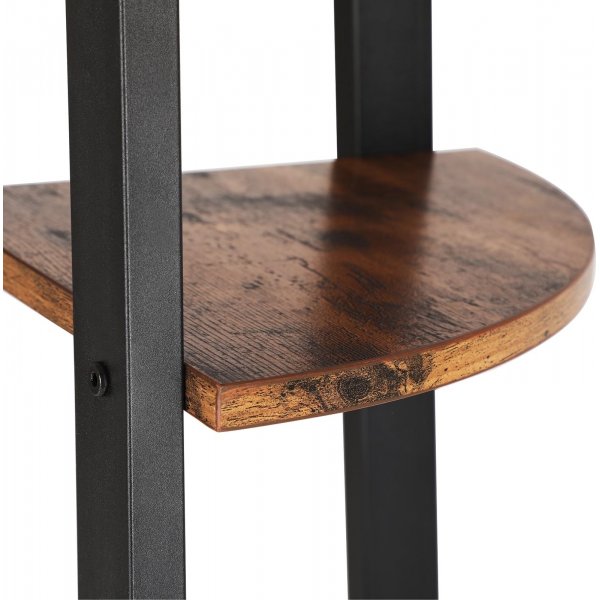 Nilla-kulmahylly 125 cm - Ruskea/musta