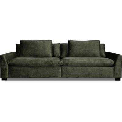 Gabby 4-istuttava sohva tummanvihre samettia