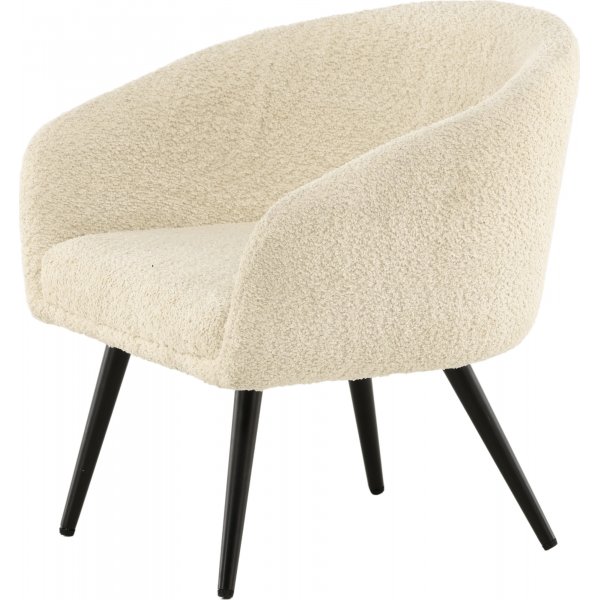 Pörröinen lasten nojatuoli - valkoinen Pörröinen lasten nojatuoli - valkoinen