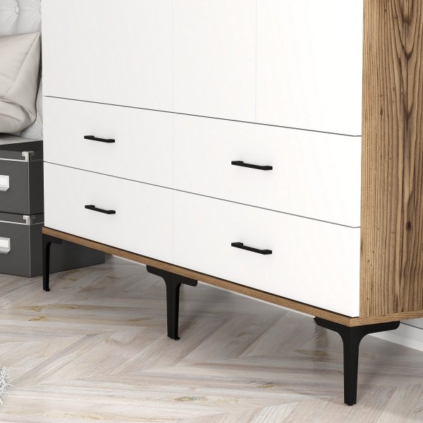 Kumsal vaatekaappi 14 pähkinä/valkoinen Kumsal vaatekaappi 14 pähkinä/valkoinen