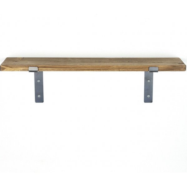 Lamba seinähylly 2 - Musta/pähkinä Lamba seinähylly 2 - Musta/pähkinä