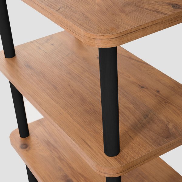 Step kirjahylly - musta/mänty Step kirjahylly - musta/mänty