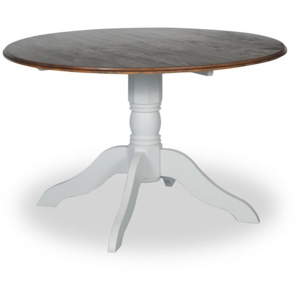 Victoria ruokailuryhmä, pyöreä ruokapöytä Ø120 cm ja 4 Tuva-tuolia Cleopatra - White/Brunbet + 4.00 x Tuolin tyyny Victoria ruokailuryhmä, pyöreä ruokapöytä Ø120 cm ja 4 Tuva-tuolia Cleopatra - White/Brunbet + 4.00 x Tuolin tyyny