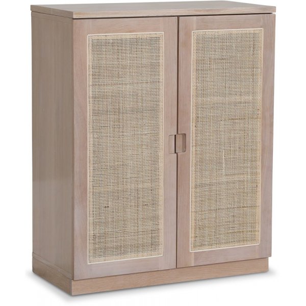 Tasokaappi kalkittua rottinkiovet Tasokaappi kalkittua rottinkiovet