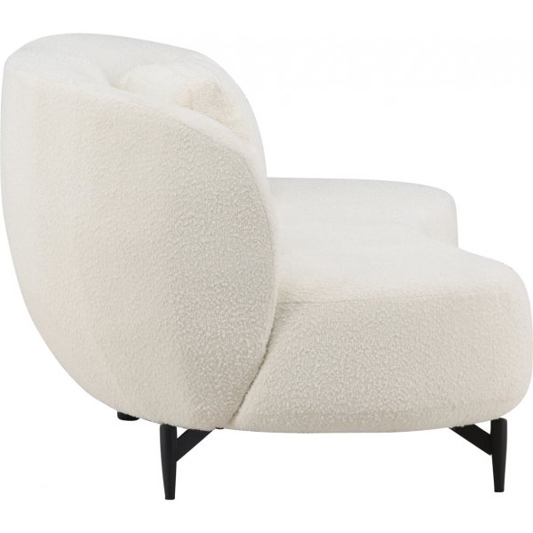 Luna 3-istuttava sohva - musta/valkoinen Luna 3-istuttava sohva - musta/valkoinen