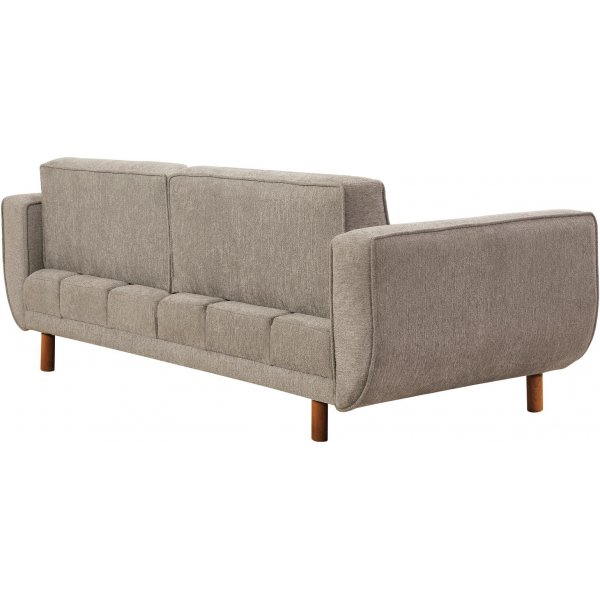 Berjer 3-istuttava vuodesohva - harmaa/pähkinä Berjer 3-istuttava vuodesohva - harmaa/pähkinä