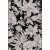 Domani Flower litte kudottu matto Musta - 200 x 290 cm