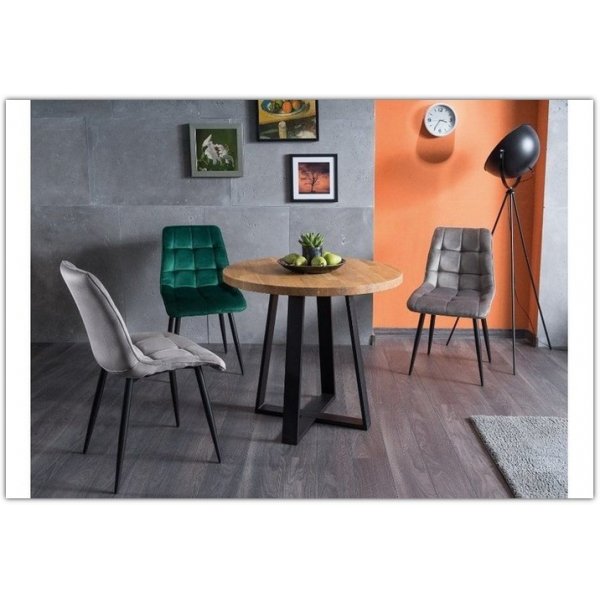 Vasco ruokapöytä Ø80 cm - Tammilaminaatti Vasco ruokapöytä Ø80 cm - Tammilaminaatti