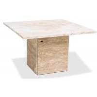 Tasainen sohvapöytä 75x75 cm - Travertiini Tasainen sohvapöytä 75x75 cm - Travertiini