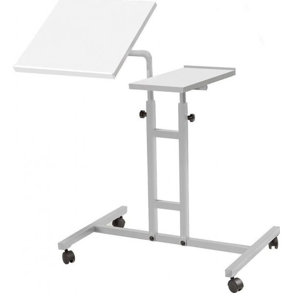 Glen kannettavan tietokoneen pöytä 67x45,5 cm - Valkoinen (pyörillä) Glen kannettavan tietokoneen pöytä 67x45,5 cm - Valkoinen (pyörillä)