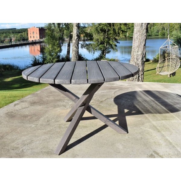 Pyöreä Scottsdale-ruokapöytä 112 cm - Shabby Chic + Huonekalujen puhdistus Pyöreä Scottsdale-ruokapöytä 112 cm - Shabby Chic + Huonekalujen puhdistus