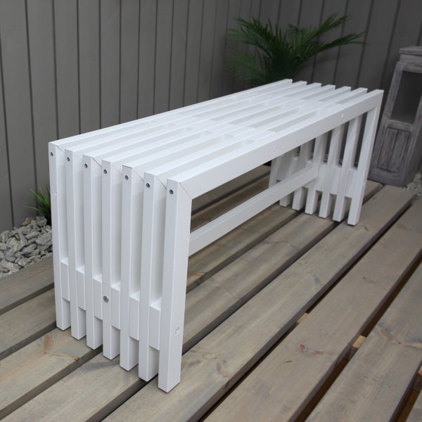 Kuuba penkki - valkoinen