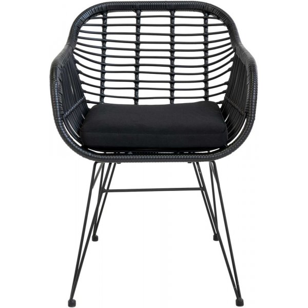 Trieste patiotuoli tyynyllä - musta + Huonekalujen tahranpoistoaine Trieste patiotuoli tyynyllä - musta + Huonekalujen tahranpoistoaine