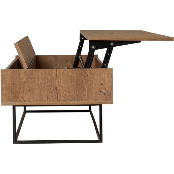 Estor sohvap�yt� 120 x 60/92 cm - P�hkin�/musta