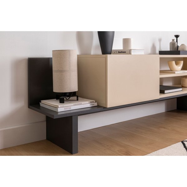 Frank TV-taso - Beige/antrasiitti Frank TV-taso - Beige/antrasiitti