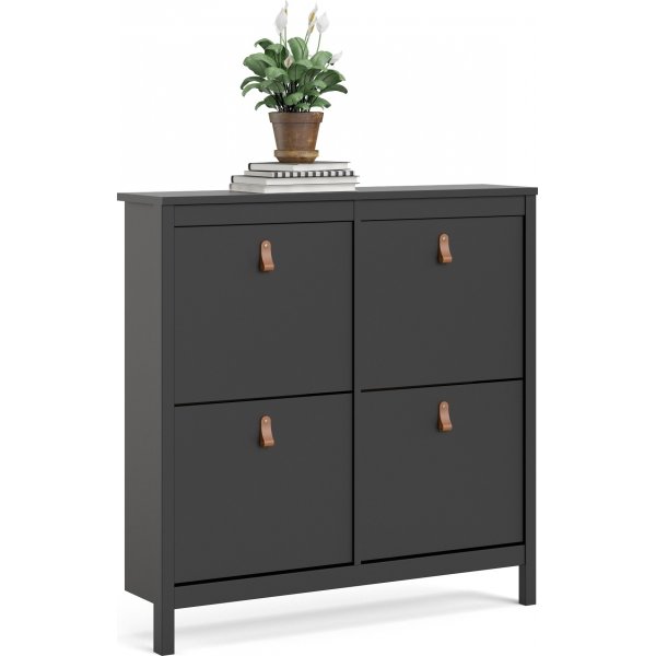 Madrid kenkäkaappi - musta Madrid kenkäkaappi - musta