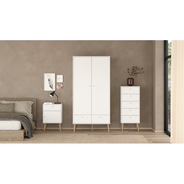 Bodo-lipasto, jossa 5 laatikkoa - Valkoinen