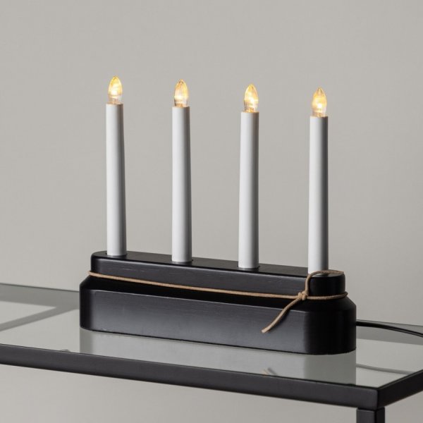 Näsfjället kynttilänjalka - musta/valkoinen Näsfjället kynttilänjalka - musta/valkoinen