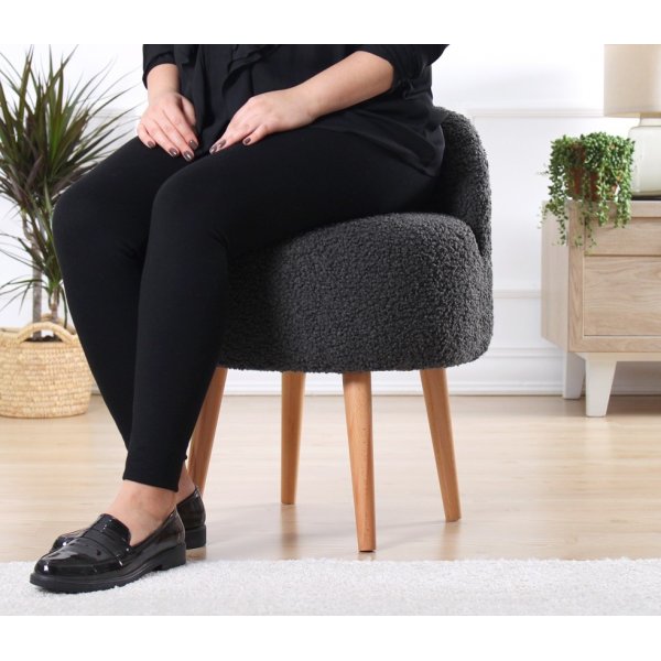 Rufmee Pouf - tummanharmaa Rufmee Pouf - tummanharmaa