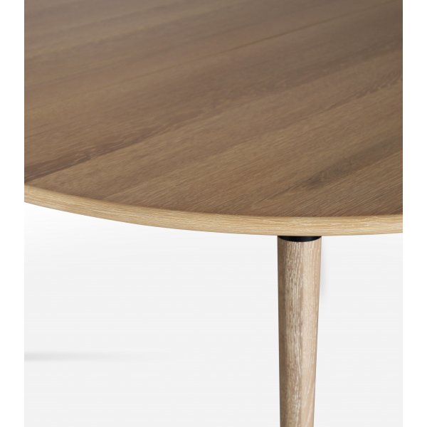 Ruokapyt 180 cm valkoiseksi maalattu - Omni