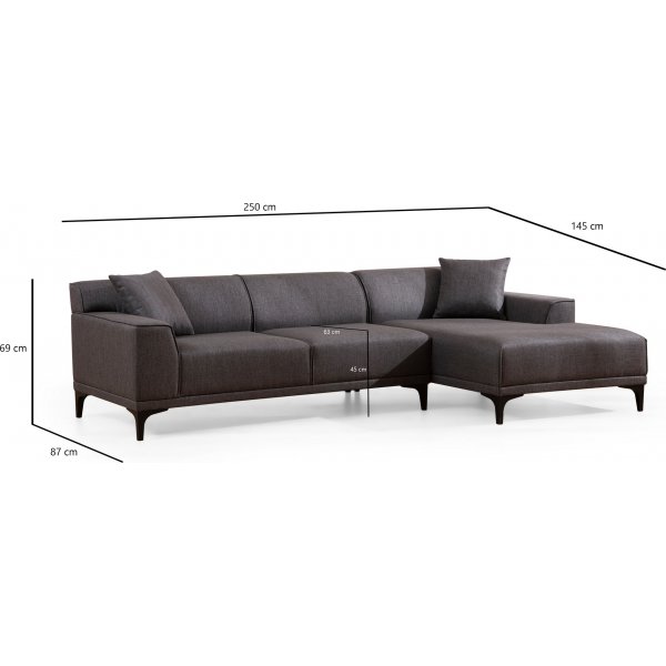 Petra divaani sohva - antrasiitti Petra divaani sohva - antrasiitti