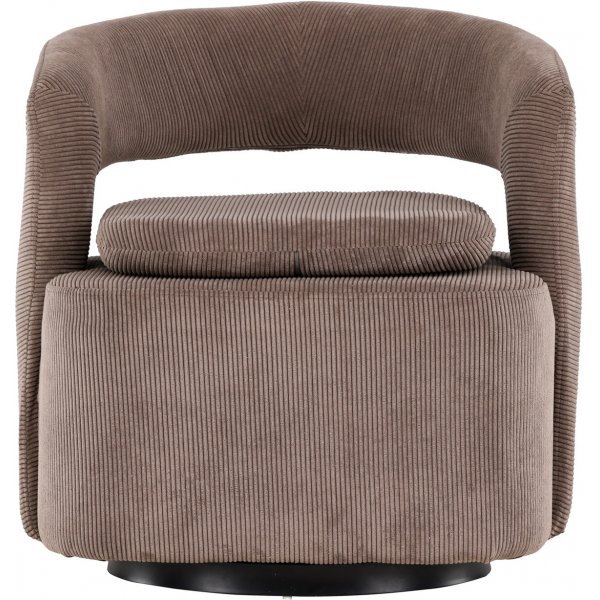 Laurel-nojatuoli - Ruskea vakosametti Laurel-nojatuoli - Ruskea vakosametti