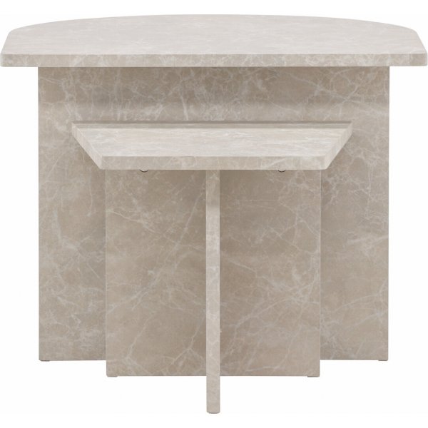 Sala sohvapyt 40/60 x 40/60 cm - Beige marmorinen look