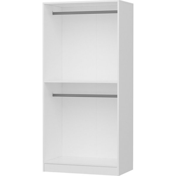 Capeto vaatekaappi 90 cm - Valkoinen Capeto vaatekaappi 90 cm - Valkoinen