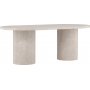 Narvik ruokapyt 200 x 100 cm - Beige marmoriefekti
