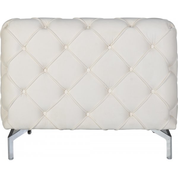 Como nojatuoli beigeä samettia + Huonekalujen puhdistus Como nojatuoli beigeä samettia + Huonekalujen puhdistus