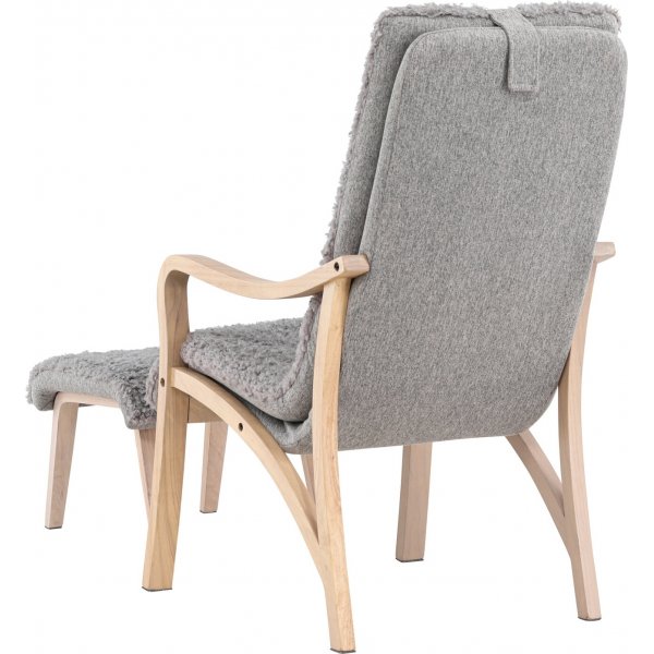 Fårö lepotuoli - Vaaleanharmaa/Whitewash Fårö lepotuoli - Vaaleanharmaa/Whitewash