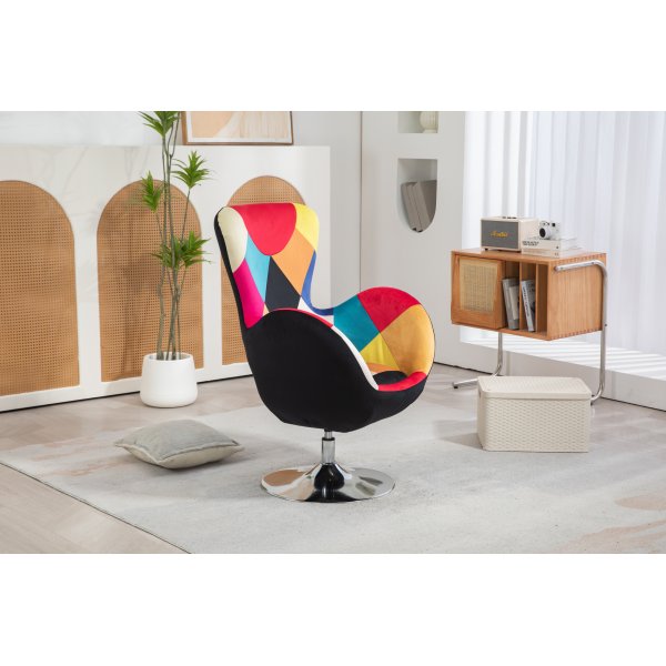 Lucille nojatuoli - Multi / kromi + Huonekalujen tekstiilien puhdistus