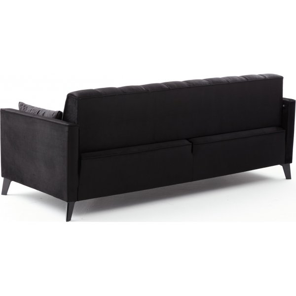 3-istuttava vuodesohva - Musta 3-istuttava vuodesohva - Musta