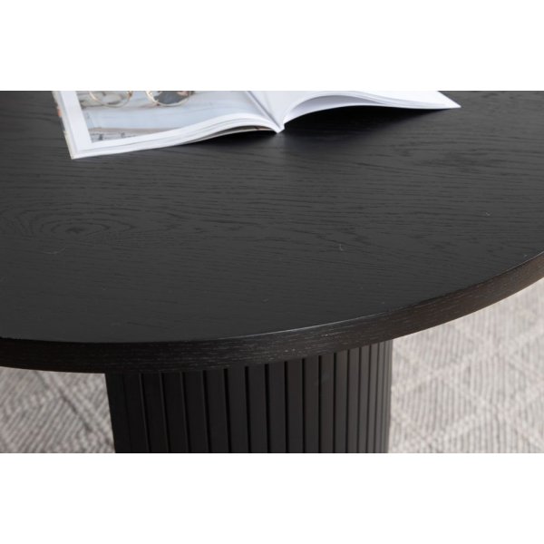 Ruokapöytä 200x90 cm mustaksi petsattu - Bianca Ruokapöytä 200x90 cm mustaksi petsattu - Bianca